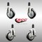 Service Caster 4 Inch 316SS Black Poly Swivel 1-3/8 Inch Expanding Stem Caster Brake SCC, 2PK SS316EX20S414-PPUB-BLK-2-TLB-2-138 - alternate 2